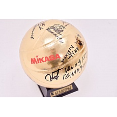 Мяч  Mikasa Золотой с автографами